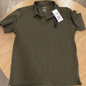 True classic Dark Olive Polo Shirt NWT LARGE